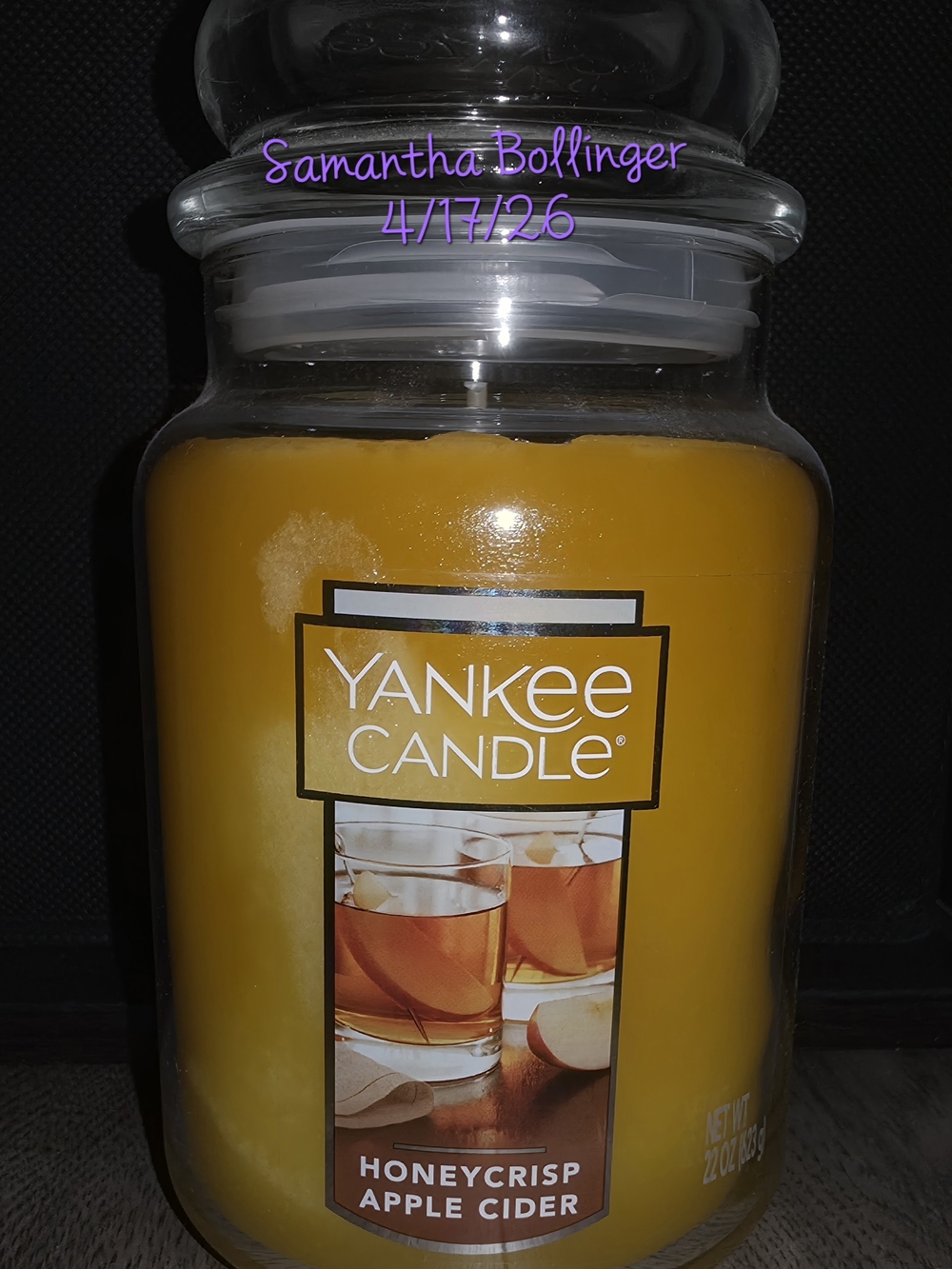 Yankee Candle Honeycrisp Apple Cider Large Jar Candle